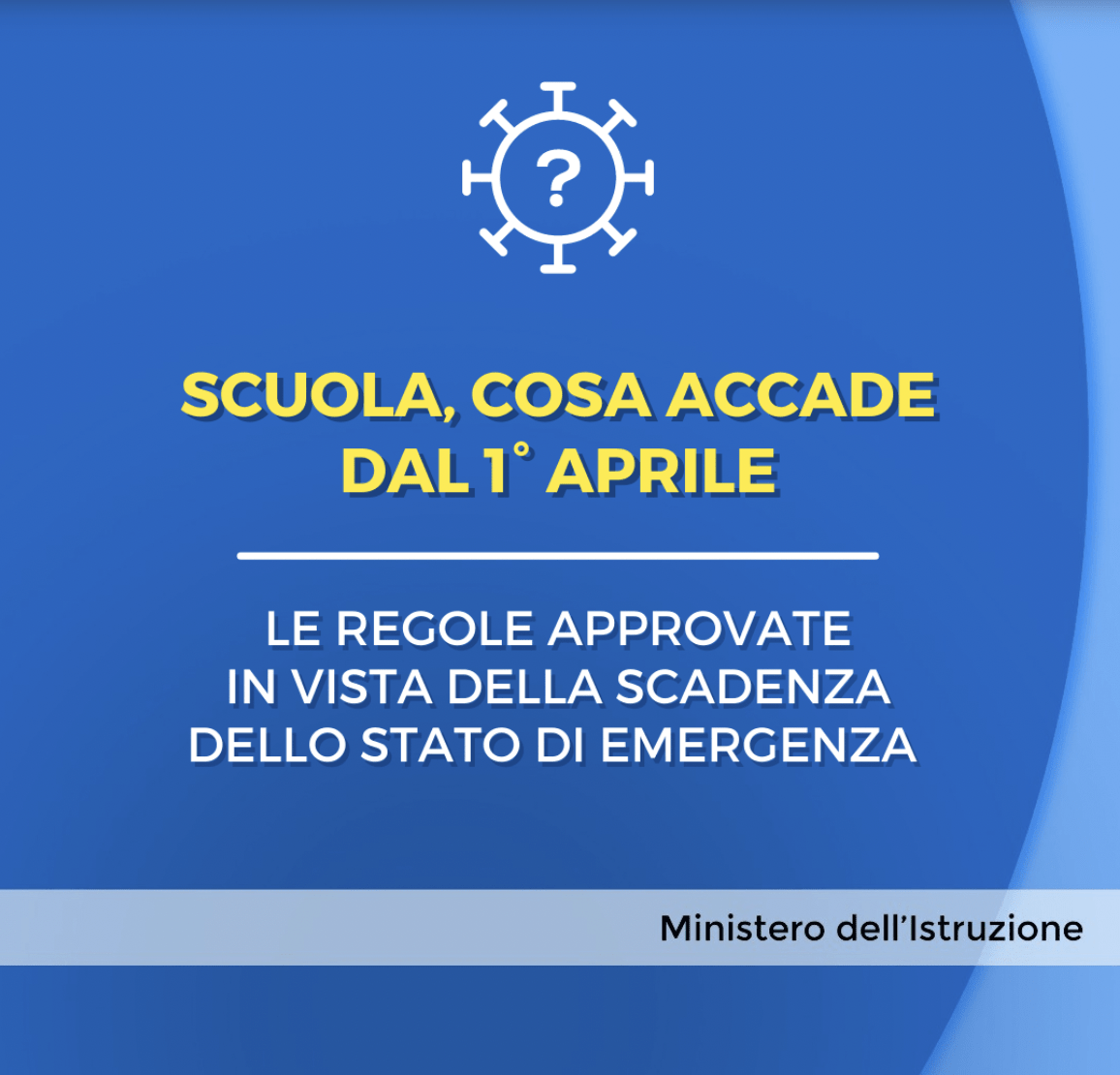 Scuola, cosa accade dal 1° aprile